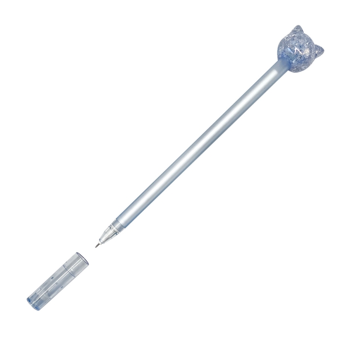 Ручка шариковая "Коллекция кошка", 0,7 мм, синий, стеклянная серия