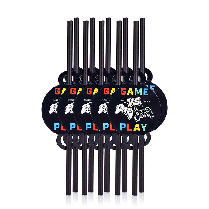 Фото к товару Набор посуды одноразовой 00-7506 "Игра" трубочка (10 шт) Набор посуды одноразовой 00-7506 "Игра" трубочка (10 шт)