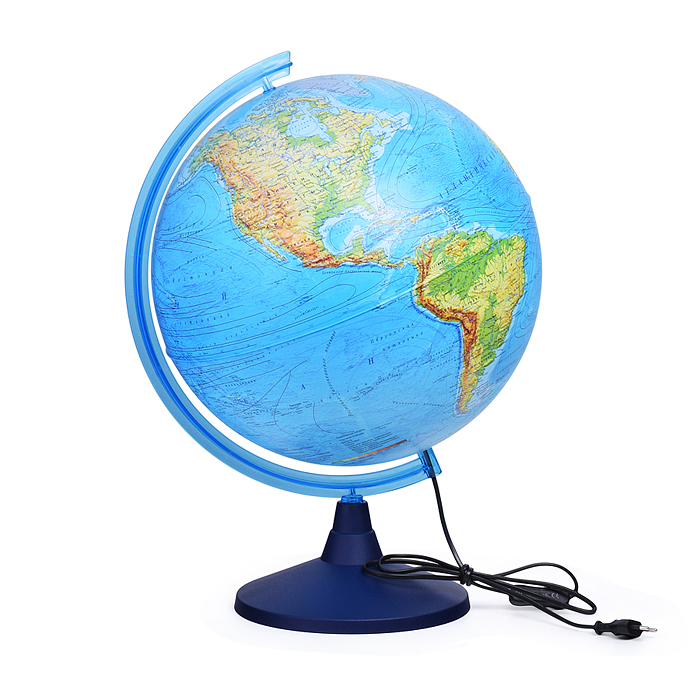 Фото к товару Глобус Земли физико-политический 400мм с подсветкой Классик Евро Глобус Земли физико-политический 400мм с подсветкой Классик Евро