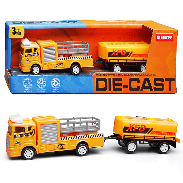 Машина BX-182 "Лесовоз" металл, в коробке Машина BX-182 "Лесовоз" металл, в коробке