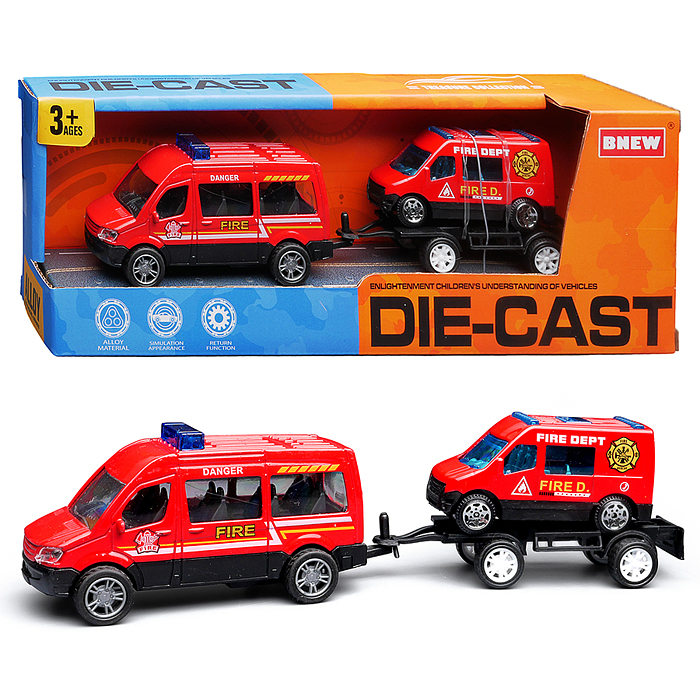 Машина BX-198 "Пожарная служба" металл, вкоробке Машина BX-198 "Пожарная служба" металл, вкоробке