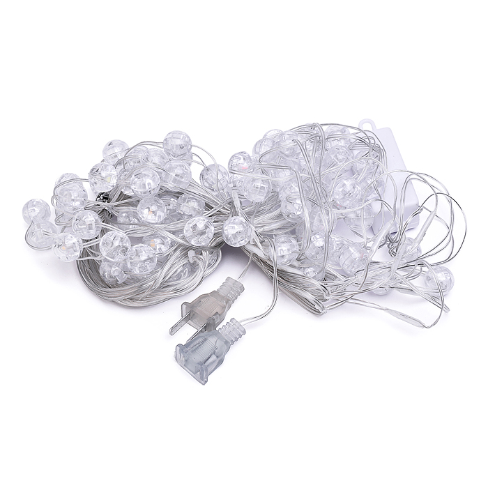 Фото к товару Электрогирлянда интерьерная "Шарики", цвет белый теплый Электрогирлянда интерьерная "Шарики", цвет белый теплый