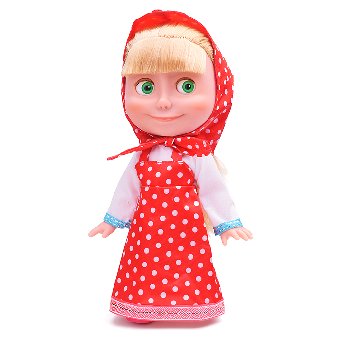 Фото к товару Кукла Маша и Медведь маша 25см, озвуч, платье в горошек, кор Кукла Маша и Медведь маша 25см, озвуч, платье в горошек, кор