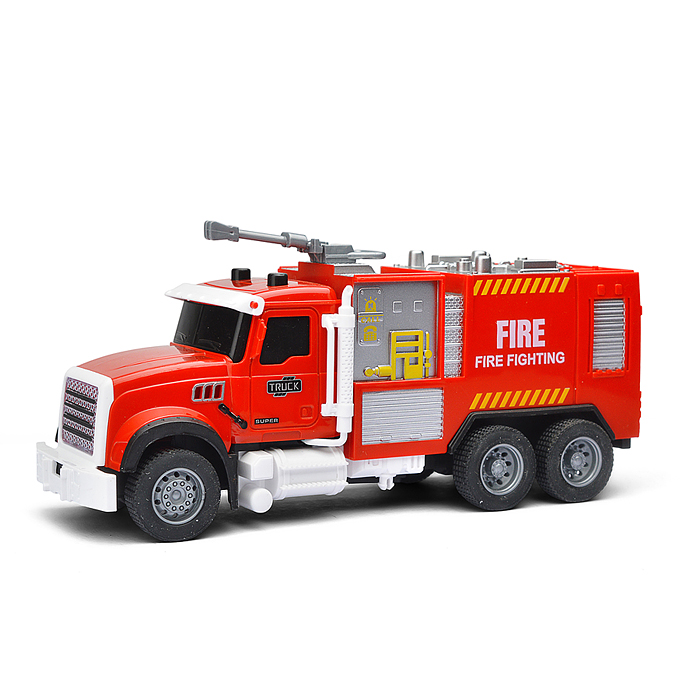 Машина YM-9921F "Пожарная машина" (свет, звук, спрей) в коробке