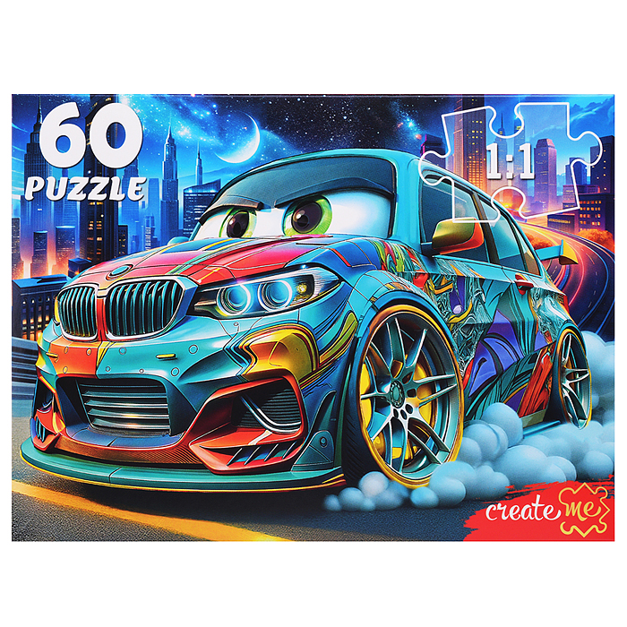 Пазлы 60 "Мощная машинка"