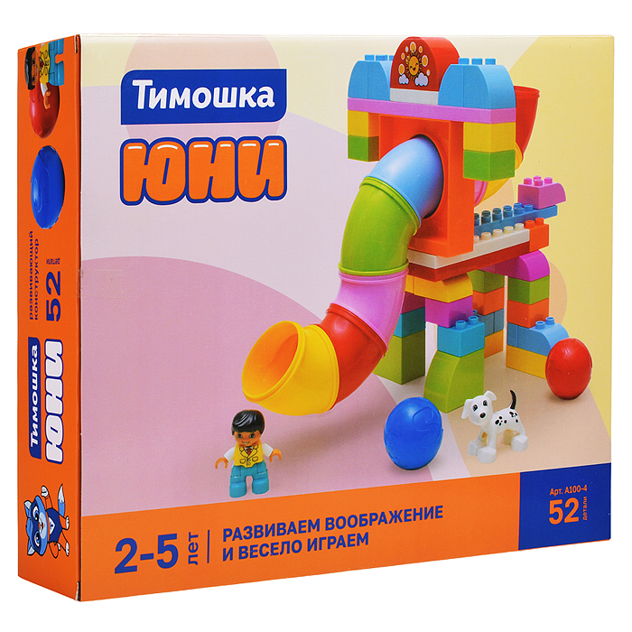 Фото к товару Конструктор "Развиваем воображение и весело играем" 52 детали Конструктор "Развиваем воображение и весело играем" 52 детали