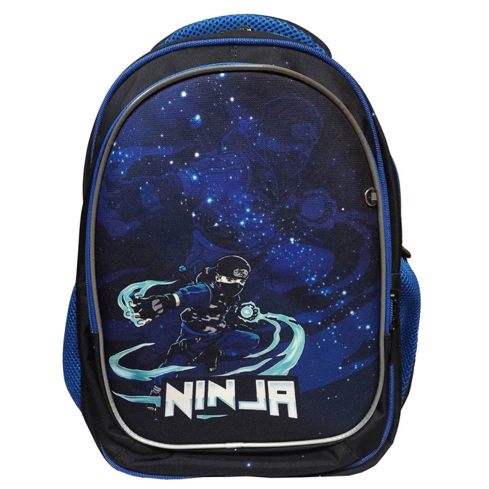 Рюкзак облегченный "Ниндзя" с анатомической спинкой, с 3 отделениями на молнии