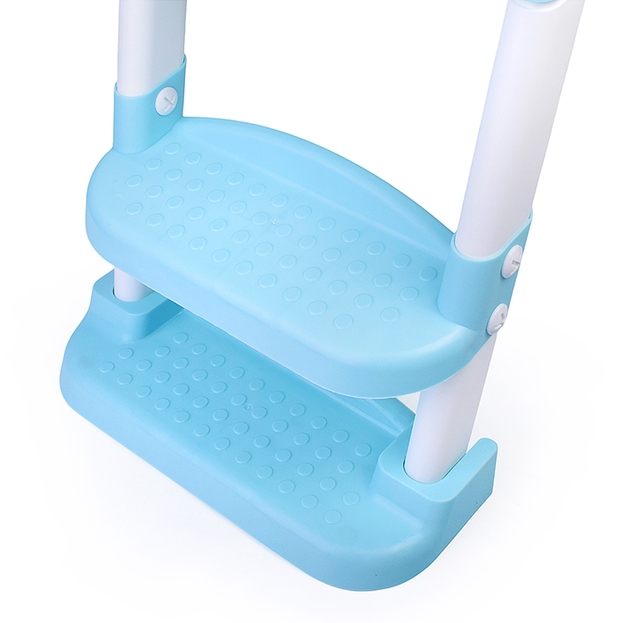 Детская накладка на унитаз со ступенькой (голубой)