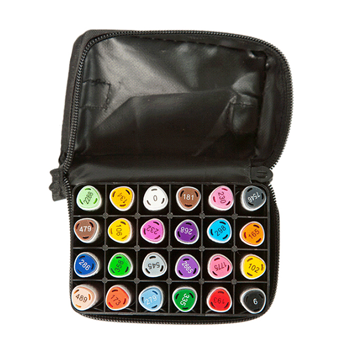 Фото к товару Набор маркеров для скетчинга "Emotion" 24 цвета, двусторонние Набор маркеров для скетчинга "Emotion" 24 цвета, двусторонние