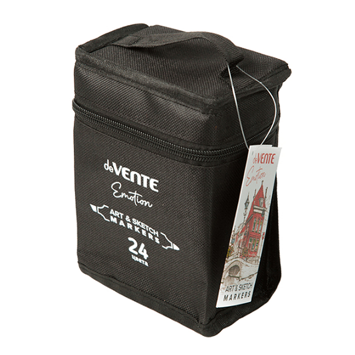 Фото к товару Набор маркеров для скетчинга "Emotion" 24 цвета, двусторонние Набор маркеров для скетчинга "Emotion" 24 цвета, двусторонние