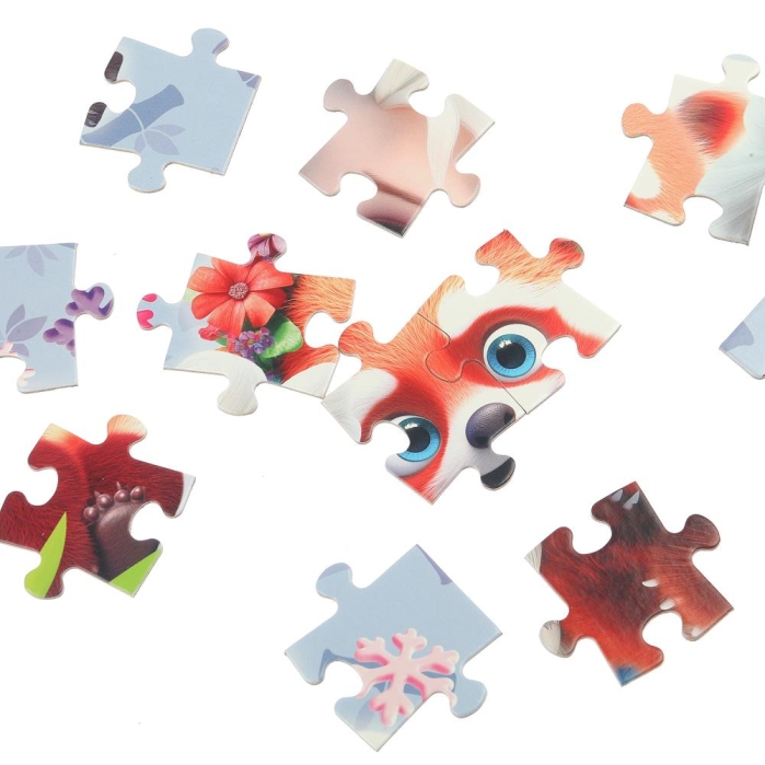 Пазлы 60 "Магия льда & Яркие панды"