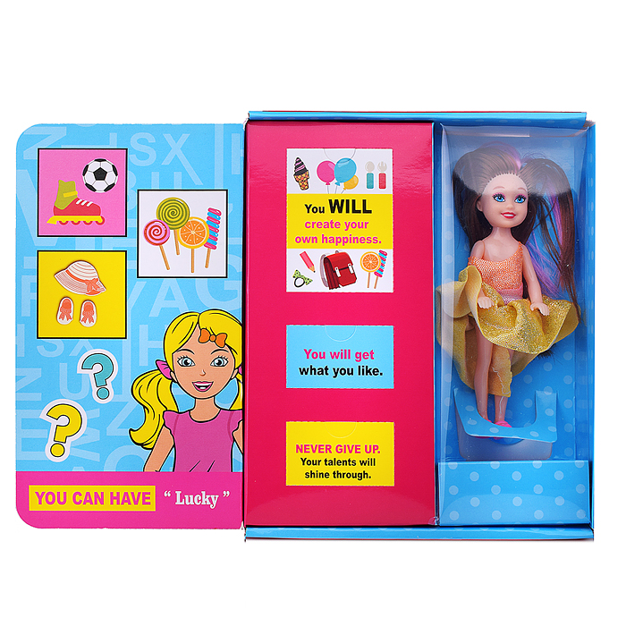 Фото к товару Кукла KL005-10 "Луна модница" с аксессуарами, в коробке Кукла KL005-10 "Луна модница" с аксессуарами, в коробке
