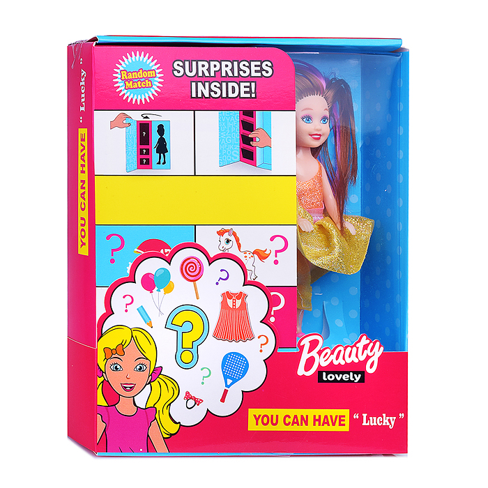 Фото к товару Кукла KL005-10 "Луна модница" с аксессуарами, в коробке Кукла KL005-10 "Луна модница" с аксессуарами, в коробке