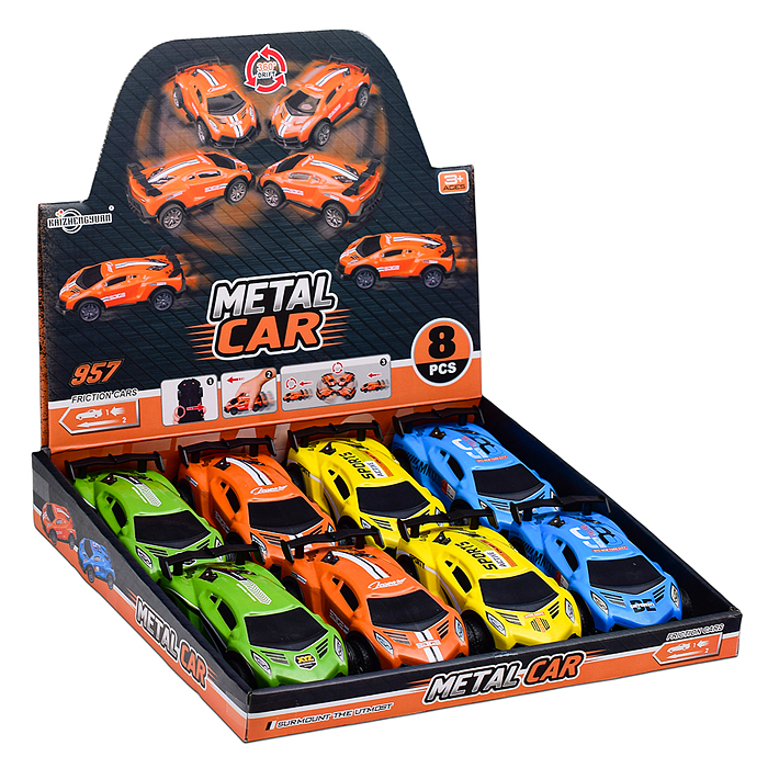 Набор машин KZ957-113 "Инерциальный дрейф" металл, в коробке