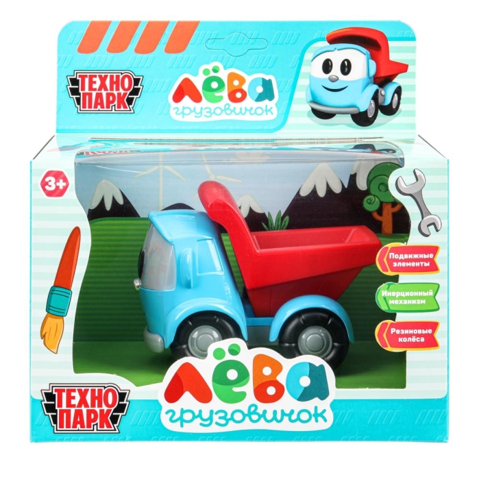 Машина металл Грузовичок Лева 11 см, (багажник) инерц., в коробке Машина металл Грузовичок Лева 11 см, (багажник) инерц., в коробке