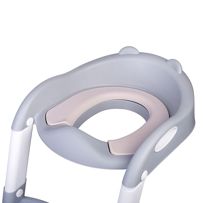 Детская накладка на унитаз со ступенькой (серый)