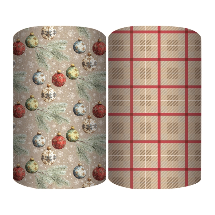 Упаковочная бумага НГ "Классика" крафт в ассортименте, рулон в термоусадочной пленке, 70х100см.