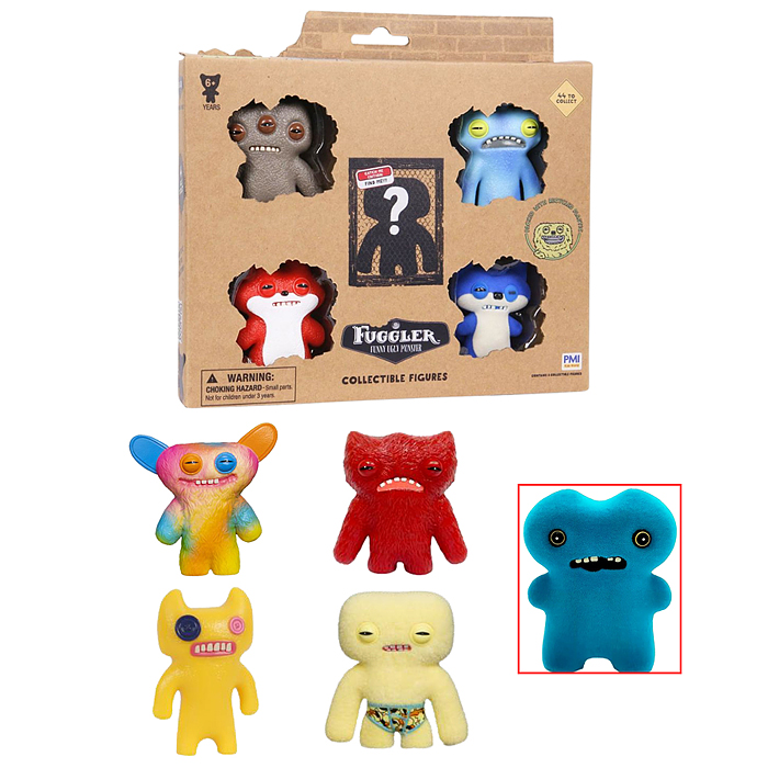 Набор коллекционных фигурок Fugglers, 5 шт. в коробке с окном, 1 скрытый герой 