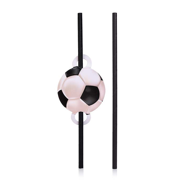 Фото к товару Набор посуды одноразовой 00-7495 "Футбольный мяч" трубочки (10 шт) Набор посуды одноразовой 00-7495 "Футбольный мяч" трубочки (10 шт)