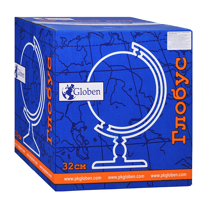 Фото к товару Глобус Земли физико-политический 320мм с подсветкой Классик Евро Глобус Земли физико-политический 320мм с подсветкой Классик Евро