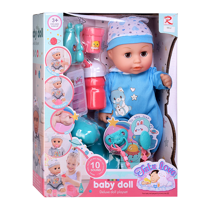 Фото к товару Пупс 6912 "Гошенька" с аксессуарами, в коробке Пупс 6912 "Гошенька" с аксессуарами, в коробке