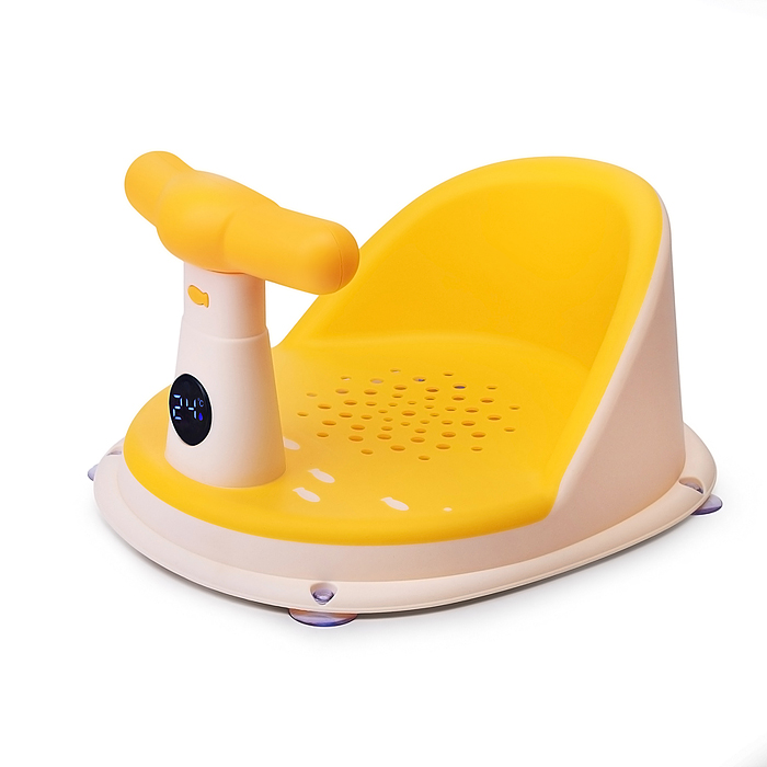 Фото к товару Детский стульчик - сиденье с термометром (желтый) Детский стульчик - сиденье с термометром (желтый)