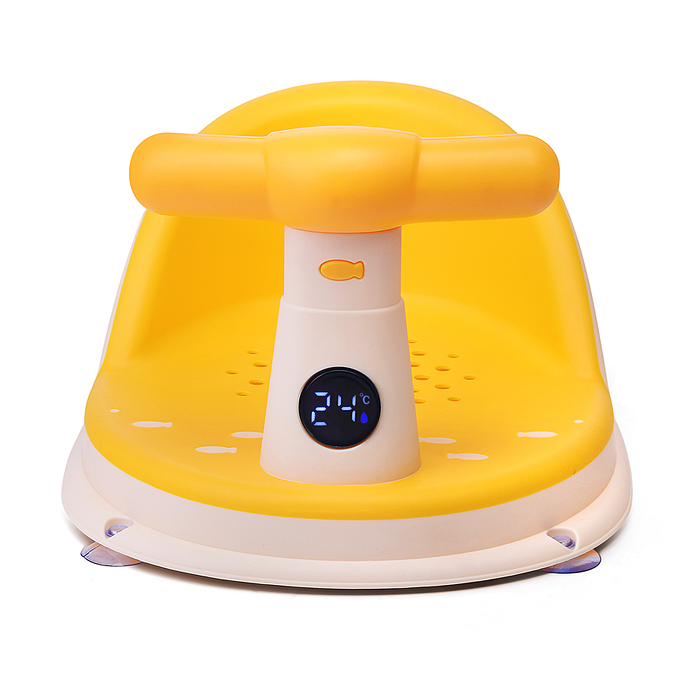 Фото к товару Детский стульчик - сиденье с термометром (желтый) Детский стульчик - сиденье с термометром (желтый)