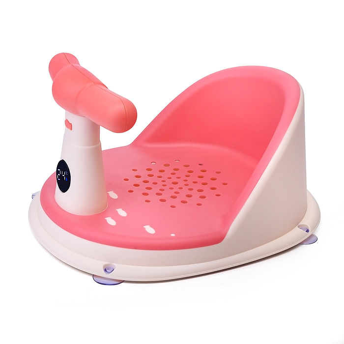 Фото к товару Детский стульчик - сиденье с термометром (розовый) Детский стульчик - сиденье с термометром (розовый)