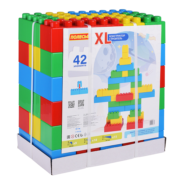 Конструктор "Строитель" - "XL" (42 элемента)
