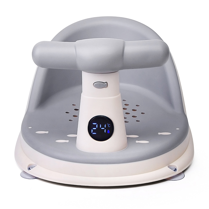 Фото к товару Детский стульчик - сиденье с термометром (серый) Детский стульчик - сиденье с термометром (серый)