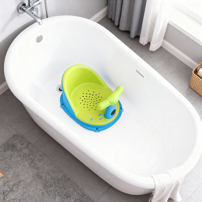 Фото к товару Детский стульчик - сиденье с термометром (зеленый) Детский стульчик - сиденье с термометром (зеленый)