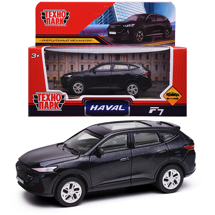 Машина металл Haval f7 10,5 см, (черный) инерц, в коробке Машина металл Haval f7 10,5 см, (черный) инерц, в коробке