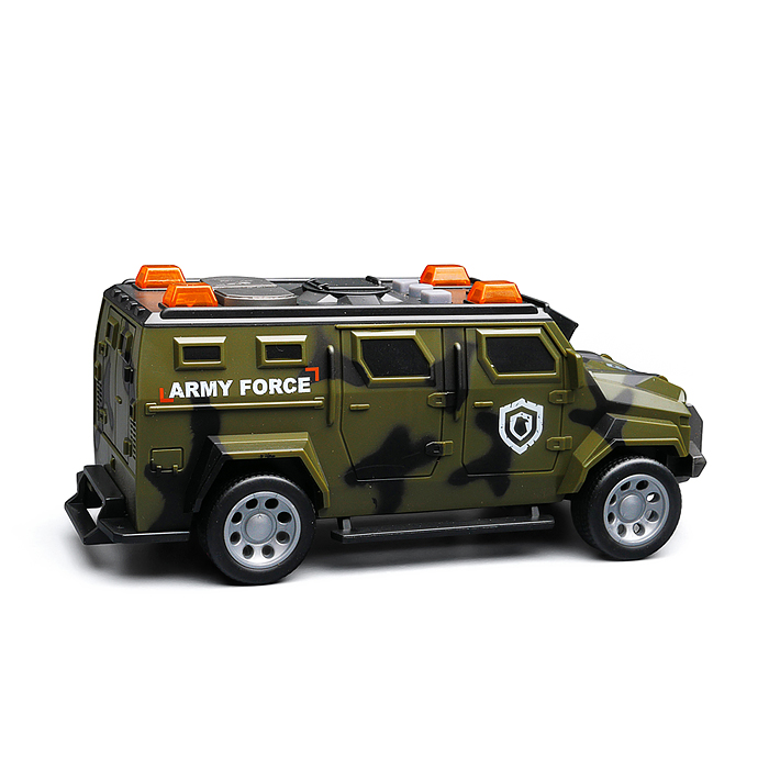 Машина WY1133C "Армейский броневик" 1:32 (свет, звук) в коробке