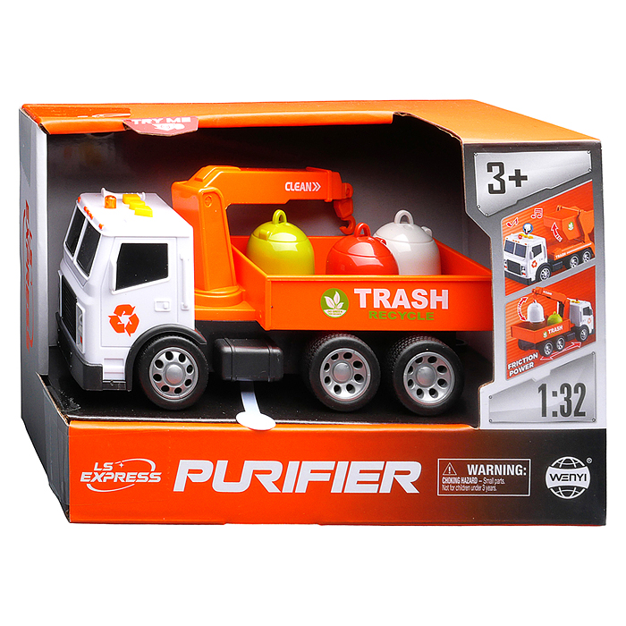 Машина WY1132B "Кран" 1:32 (свет. Звук) в коробке