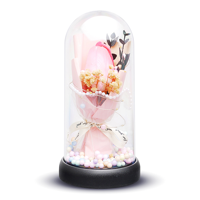 Фото к товару Светильник H04 "Тюльпан" в коробке (розовый) в пакете Светильник H04 "Тюльпан" в коробке (розовый) в пакете