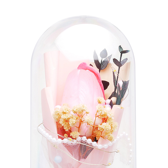 Фото к товару Светильник H04 "Тюльпан" в коробке (розовый) в пакете Светильник H04 "Тюльпан" в коробке (розовый) в пакете