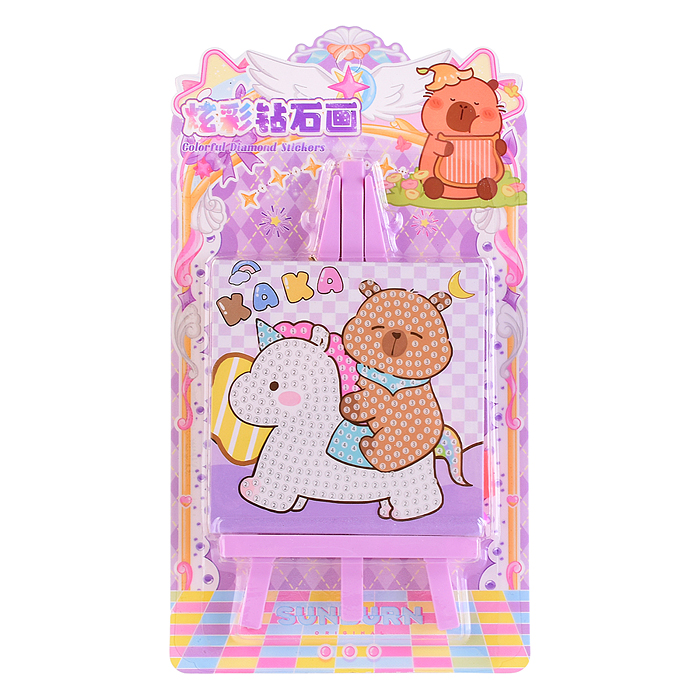 Фото к товару Мозаика алмазная 00-7592 "Милая капибара" 21.5*12см Мозаика алмазная 00-7592 "Милая капибара" 21.5*12см