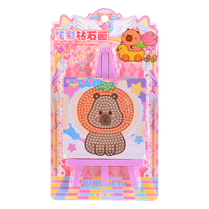 Фото к товару Мозаика алмазная 00-7592 "Милая капибара" 21.5*12см Мозаика алмазная 00-7592 "Милая капибара" 21.5*12см