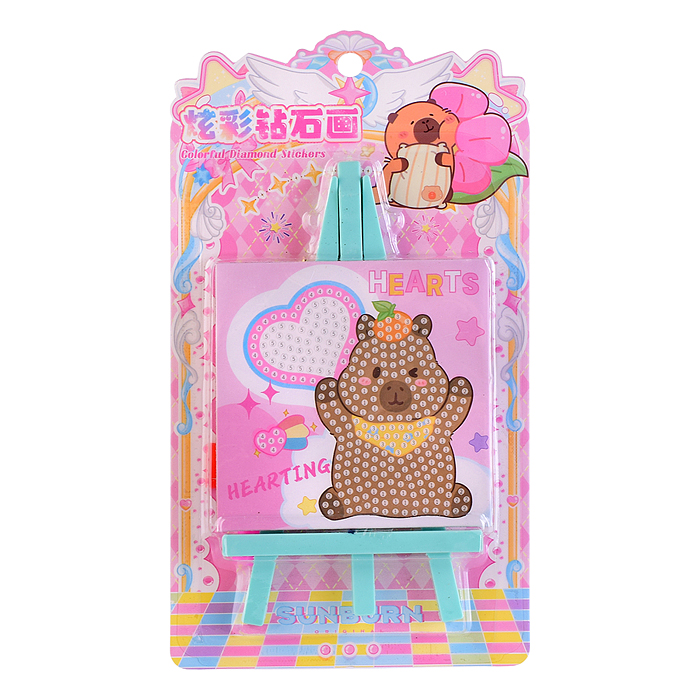 Фото к товару Мозаика алмазная 00-7592 "Милая капибара" 21.5*12см Мозаика алмазная 00-7592 "Милая капибара" 21.5*12см