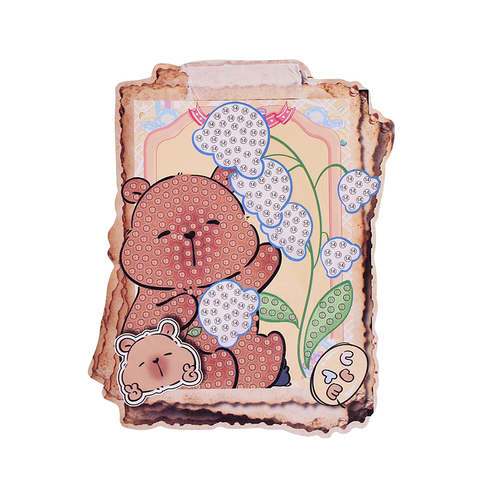 Мозаика алмазная 00-7608 "Такая разная капибара" 10*13см