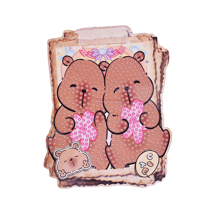 Мозаика алмазная 00-7608 "Такая разная капибара" 10*13см