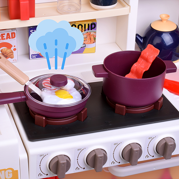 Фото к товару Набор кухня 889-370 "Кухня сказочных блюд" с паром (108 предметов) в коробке Набор кухня 889-370 "Кухня сказочных блюд" с паром (108 предметов) в коробке