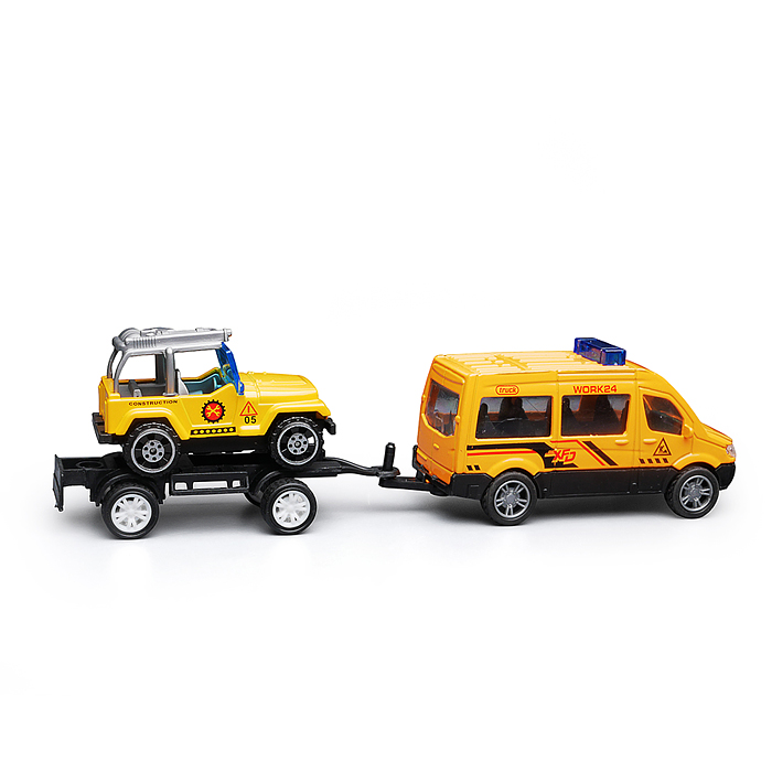 Машина BX-199 "Стройка" металл, в коробке