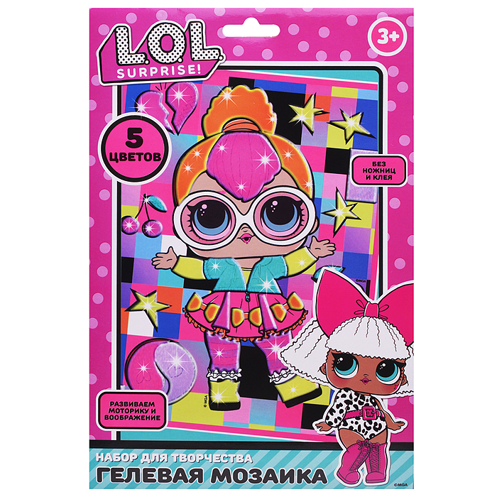 Гелевая мозаика 17x23 см "ЛОЛ" 
