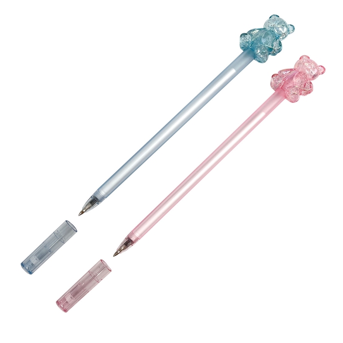 Ручка шариковая "Коллекция мишка", 0,7 мм, синий, стеклянная серия