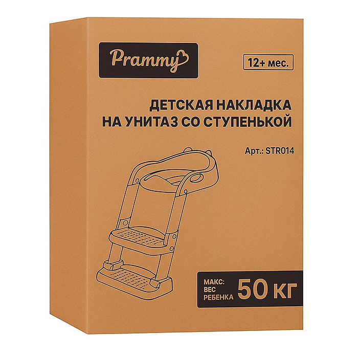Фото к товару Детская накладка на унитаз со ступенькой (розовый) Детская накладка на унитаз со ступенькой (розовый)