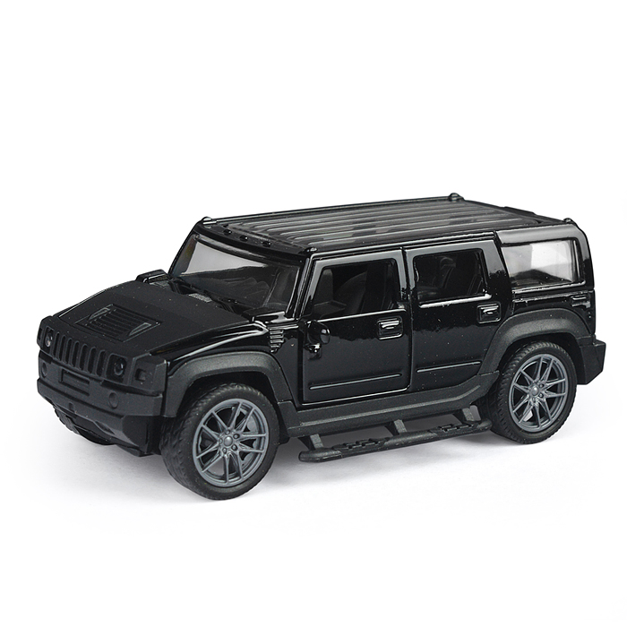 Фото к товару Чёрная инерционная машинка Сафари die-cast,1:32, открывающиеся двери Чёрная инерционная машинка Сафари die-cast,1:32, открывающиеся двери