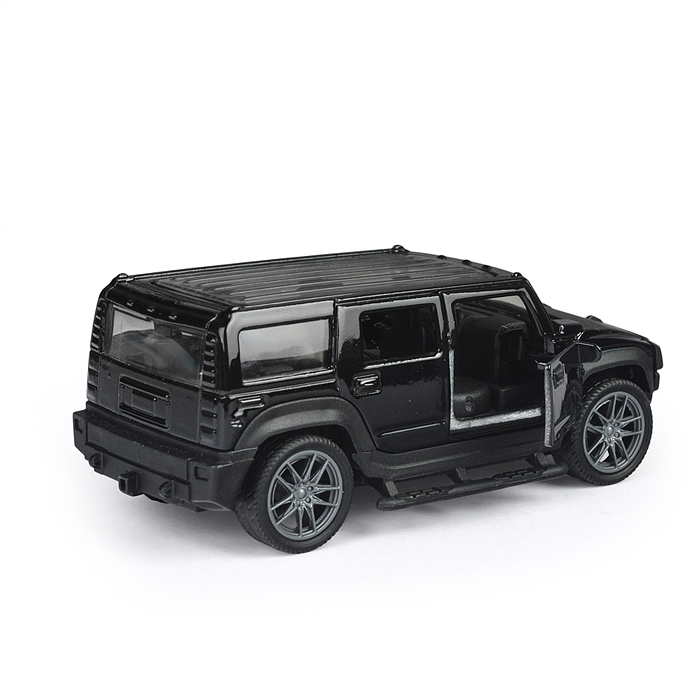 Фото к товару Чёрная инерционная машинка Сафари die-cast,1:32, открывающиеся двери Чёрная инерционная машинка Сафари die-cast,1:32, открывающиеся двери