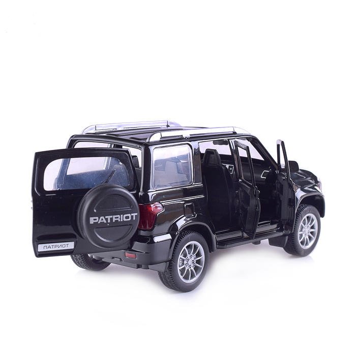 Фото к товару Машина металл UAZ Патриот 17,8 см, (свет-звук, откр. двери, черн.) инерц., в коробке Машина металл UAZ Патриот 17,8 см, (свет-звук, откр. двери, черн.) инерц., в коробке