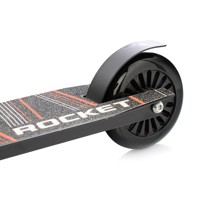 Фото к товару Самокат трюковый ROCKET,колеса PU/пластик 100 мм,ABEC 7, черный Самокат трюковый ROCKET,колеса PU/пластик 100 мм,ABEC 7, черный